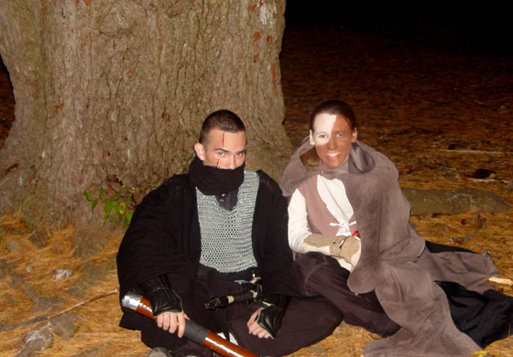 Kyo and a Friend Under a Tree